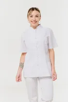 Comprar Ambo Cuello Mao Dama Blanco Arciel Suedy Uniforme Medicina