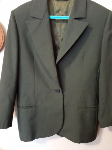 Blazer Para Dama, Verde Impecable