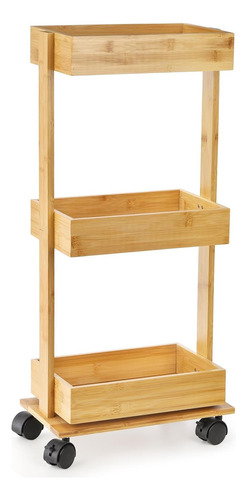 Topzea Slim Storage Cart, 3 Niveles Rolling Utility Cart En