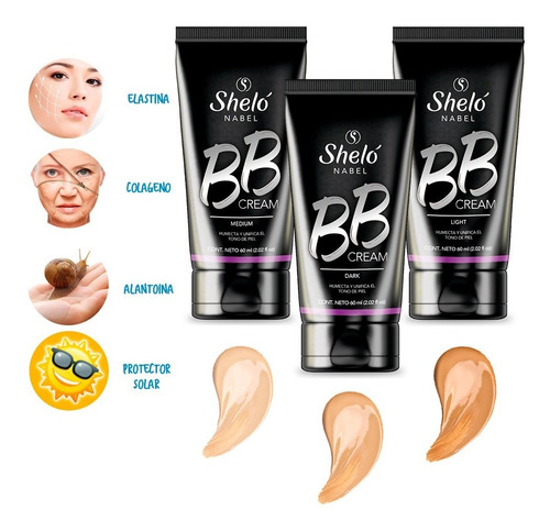 Imagen 2 de 4 de Bb Cream Fps 30 Con Colágeno, Elastina Y Ácido Hialurónico