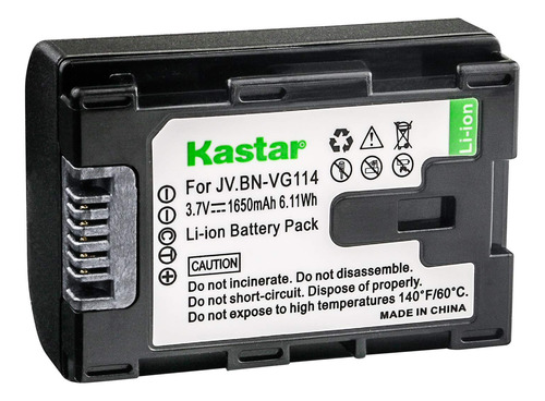 Kastar Bn-vg114 - Batería Para Jvc Bn-vg107u, Bn-vg108u, B.