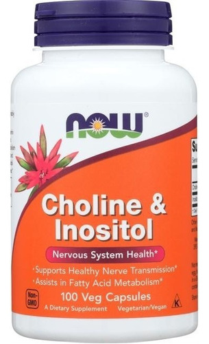 Colina Choline & Inositol 500 Mg 100 Cap Sistema Nervioso Sw