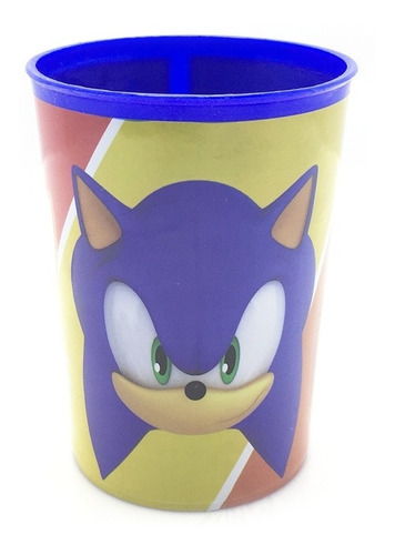 Vaso Plastico Infantil Sonic Licencia Oficial Cresko