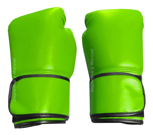 Guantes De Boxeo Nwh Lisos Con Abrojo Reforzados Kick En3x