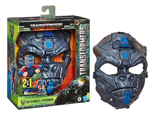 Transformers Máscara 2 Em 1 Vira Boneco Optimus Primal