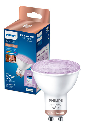 Ampolleta Led Philips Smart 4.7w Gu10 Millones De Colores