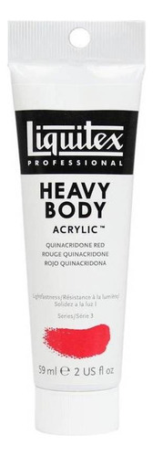 Tinta Acrílica Quinacri. Red 112 S3 Heavy Body 59ml Liquitex