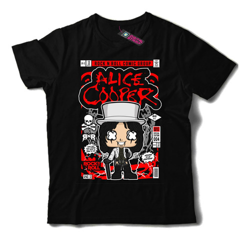 Remera Alice Cooper Funko Pop T194 Dtg Premium