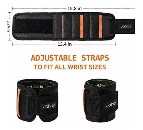 Upgraded Magnetic Wristband for Holding Screws, Nails, Drill Bits and Small Tools, Best Gifts for Dad/Father, Husband and Boyfriend, Tool Belt