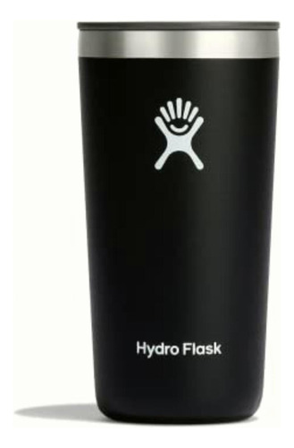 Hydro Flask Vaso De Viaje Reutilizable De Acero Inoxidable Color Negro