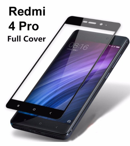 Mica De Vidrio Templado Curvo Full 3d Xiaomi Redmi 4 Pro