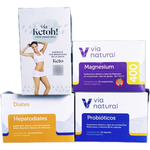 Detox + Probioticos | Via Natural 30 Caps|tratamiento 45dias