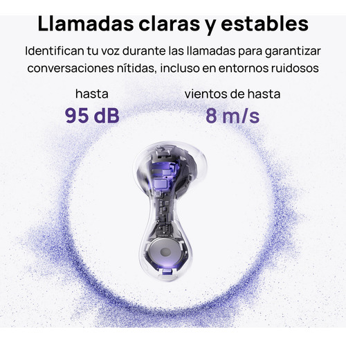 Audífonos Huawei Freebuds 6 Audífonos Inalámbricos Bluetooth, Ajuste cómodo, Driver Dual con True Sound, Llamadas Claras y Estables, 36H de Batería, IP54 Resistente al Agua, iOS & Android, Blanco