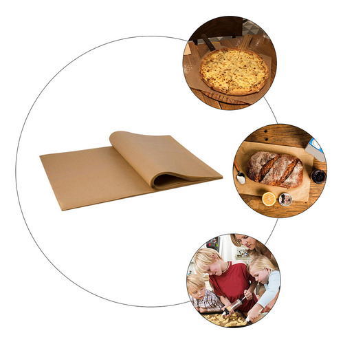 Pacote Com 200 Folhas De Papel Vegetal De Cozinha Para Assar