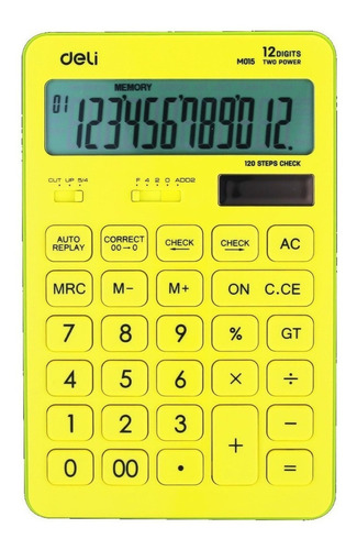 Deli Calculadora New Touch 12 Dígitos Varios Colores