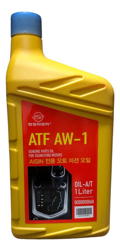 Aceite Atf Aw-1 Caja Aisin 6a/t Original Ssangyong 1 Litro