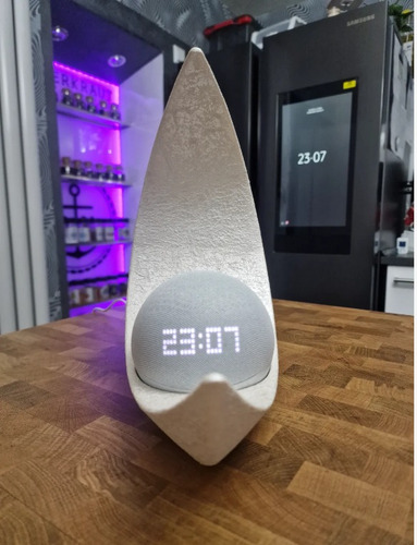 Base Para Alexa Luna Echo Dot 4 Y 5 Generación Blanco