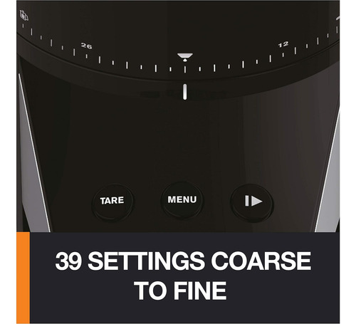 Molinillo De Café 14oz Con 39 Ajustes Y Escala - Negro