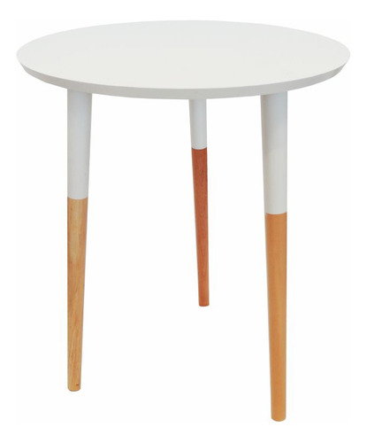 Mesa Design Coffe Eiffel Wood Pelegrin Cor da tampa Branco Cor dos pés Madeira