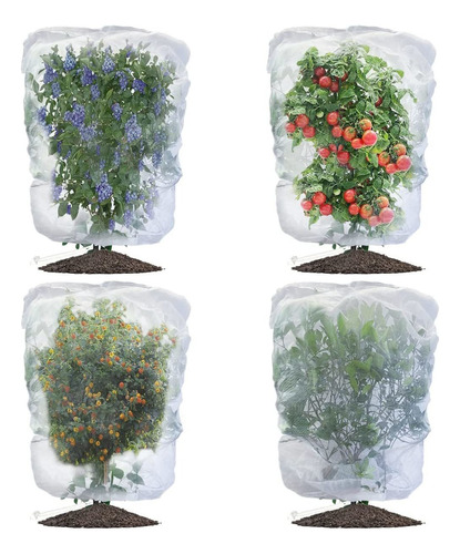 4 Piezas Bolsas De Protección De Frutas Plantas 78cm