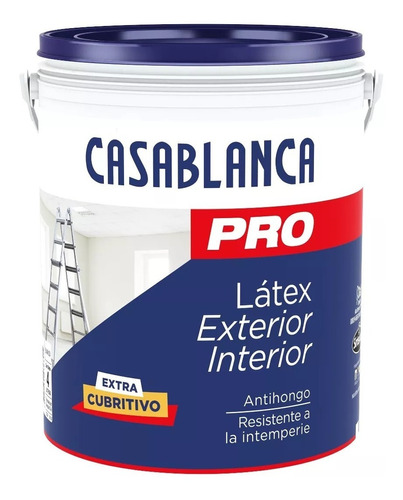 Pintura Latex Interior Exterior Casablanca X4l - Kromacolor