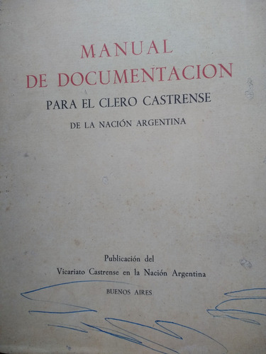 Manual De Documentación Para El Clero Castrense 1958