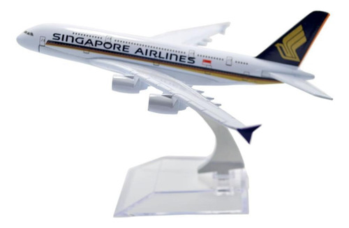 Avión A Escala 1:400 Airbus A380 Para Singapore Airlines De