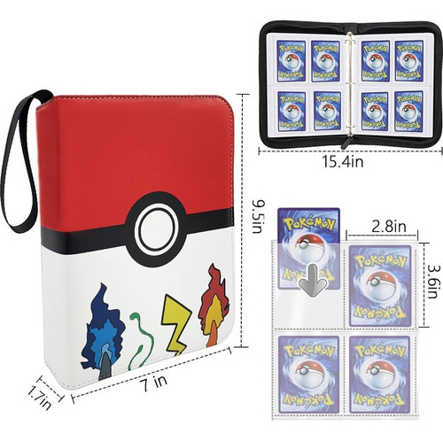 Libro De Cartas Pokémon Con 400 Cartas, Múltiples Portadas