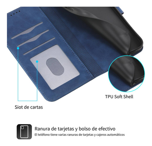 Funda Para Teléfono Samsung Galaxy A53 5g/a73 5g/a23 4g Con Función De Cartera, Incluye Tarjetero, Cobertura Total