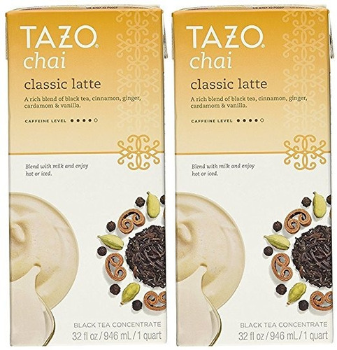 Tazo Té Chai Latte Concentrate 32 Oz (2x32 Ml)