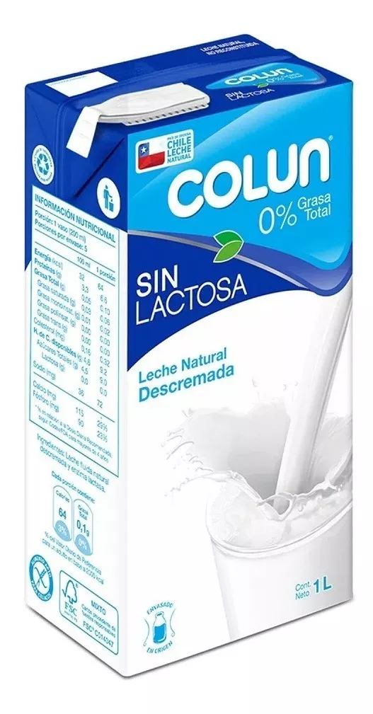 Primera imagen para búsqueda de leche colun sin lactosa