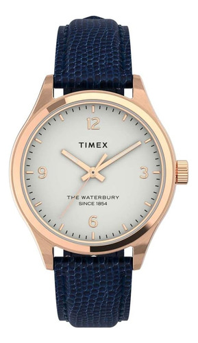 Reloj De Cuarzo Timex Waterbury Tradicional Para Mujer Tw2uv