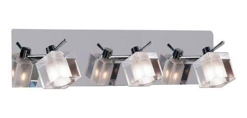 Aplique Acero 3 Luces Ideal Baños Con Lamparas Led 