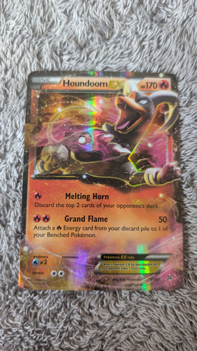 Houndoom Ex 21/162 Ultra Rare Xy - Breakthrough Houndoom (Usado)