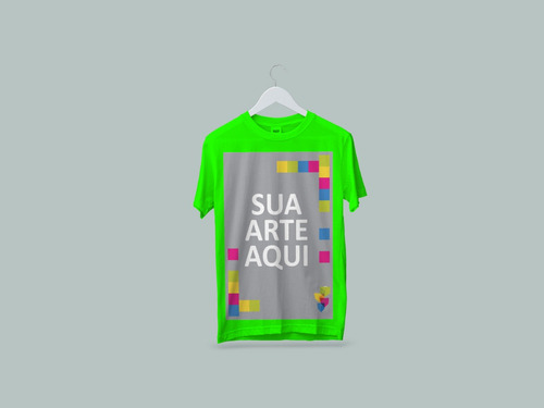 Camiseta Sua Estampa Logo Arte Pronta Entrega Personalizada