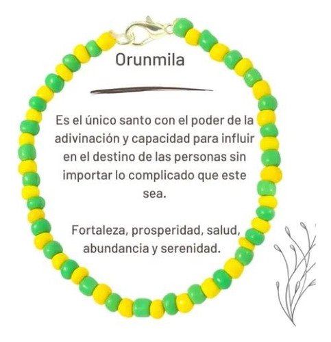 Santeria Pulsera Protección Cubana Orula Calidad