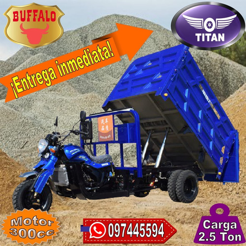 Triciclo Volcadora Granelera Titan Buffalo 0 Km