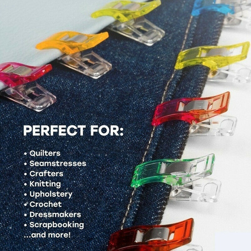 200 Clips Para Coser Patchwork Tela Acolchado