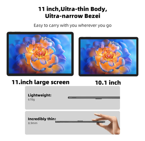 Tableta Android 11'' 12gb Ram 128gb Ampliable 1tb Azul