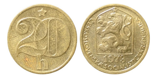 Checoslovaquia 20 Haleru 1973 Cz#01 (Usado)