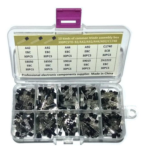 Kit Surtido De Transistores De 300 Piezas Triodo To-92