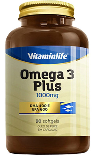 Imagem 1 de 1 de Omega 3 Plus 90 Cápsulas - Vitaminlife