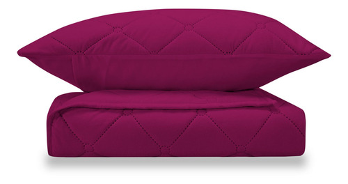Colcha Individual Andrea Home Vino Con Textura