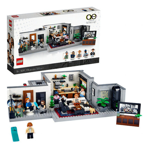 Kit Lego Icons Queer Eye Loft De Los Fab 5 10291 974 Piezas