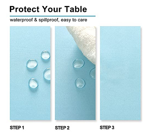 Mantel Rectangular Impermeable Lavable Para Comedor 152 X 35