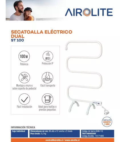 Secatoallas Dual Blanco 100w St-100 Airolite | Cuotas sin interés