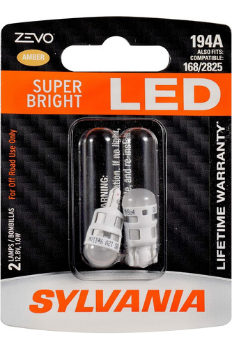 Zevo 194 Amber T10 W5w Socket Led Super Bright Interior...