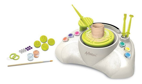 Set Juego De Alfarería Con Torno Giratorio Para Niños 30 Pzs Multicolor