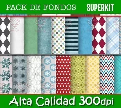 Kit Imprimible Pack De Fondos Varon Nene 300 Dpi Clipart