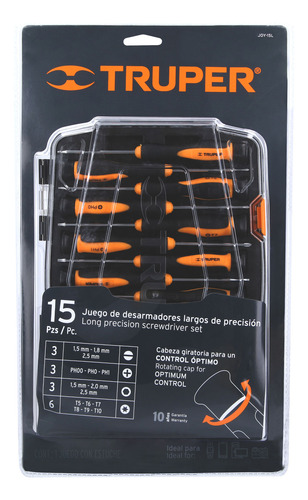 Juego 15 Desarmadores De Joyero De Precision Truper 14157